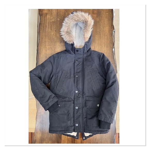 OLD NAVY Kids Black Fall- Winter Jacket - Picture 9 of 9